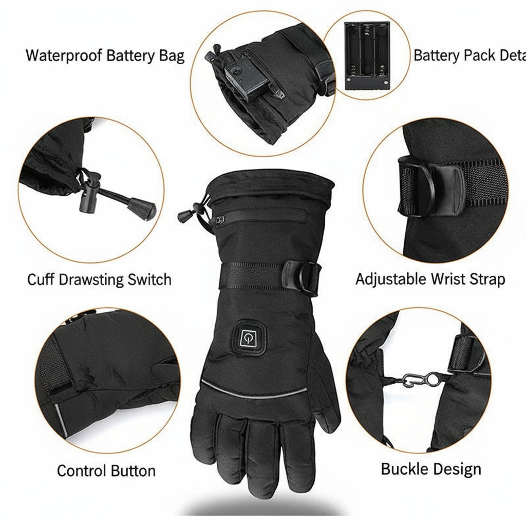 Smart electrically heated gloves